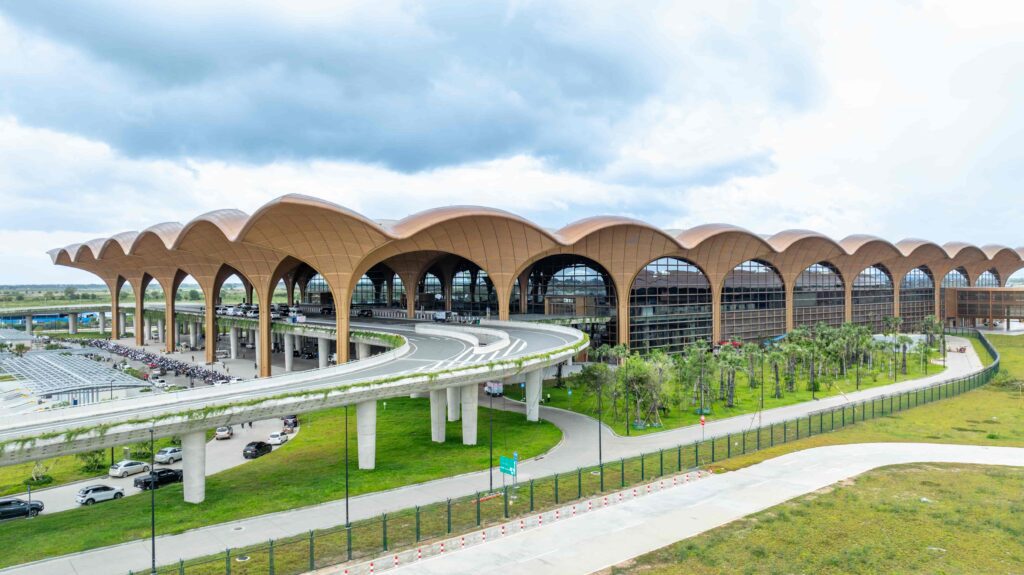 Techo International Airport terminal in Phnom Penh, Cambodia, opening in 2026